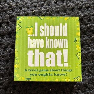 I Should Have Known That Trivia Game